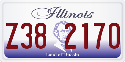 IL license plate Z382170