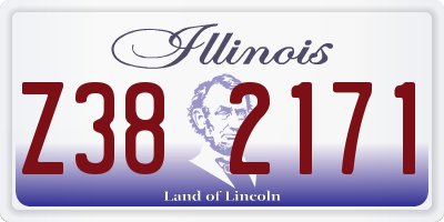 IL license plate Z382171