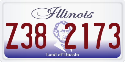 IL license plate Z382173