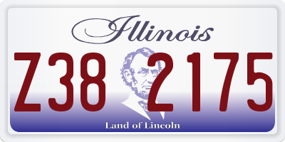 IL license plate Z382175