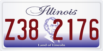 IL license plate Z382176