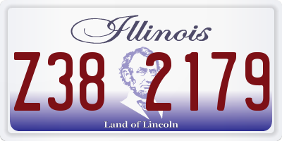 IL license plate Z382179