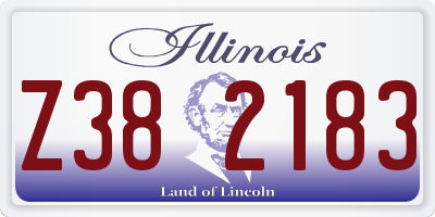IL license plate Z382183