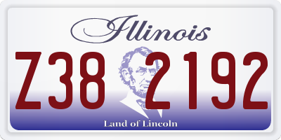 IL license plate Z382192