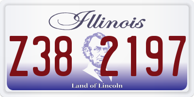 IL license plate Z382197