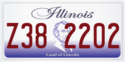 IL license plate Z382202
