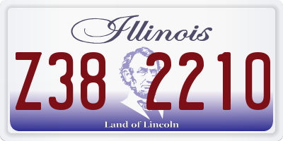 IL license plate Z382210