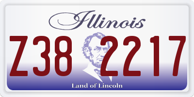 IL license plate Z382217