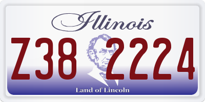 IL license plate Z382224