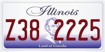 IL license plate Z382225