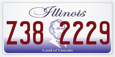 IL license plate Z382229