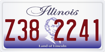 IL license plate Z382241