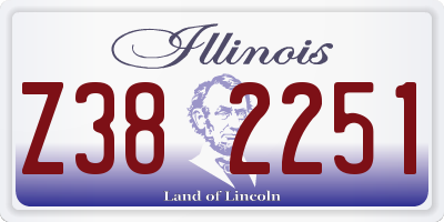 IL license plate Z382251