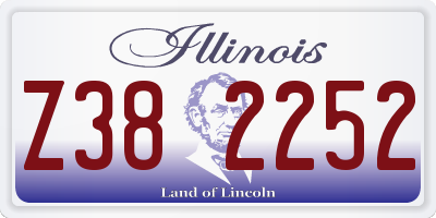 IL license plate Z382252