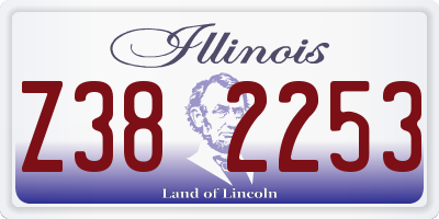 IL license plate Z382253