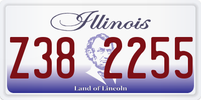 IL license plate Z382255