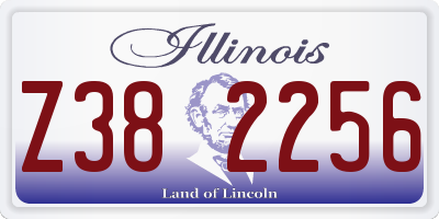 IL license plate Z382256