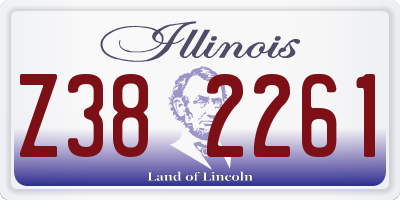 IL license plate Z382261