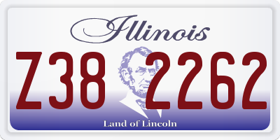 IL license plate Z382262