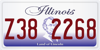 IL license plate Z382268
