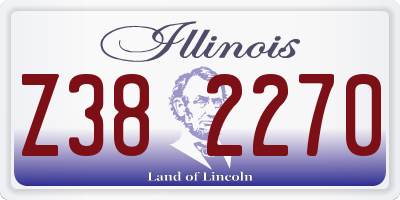 IL license plate Z382270
