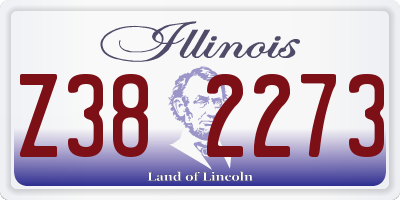 IL license plate Z382273
