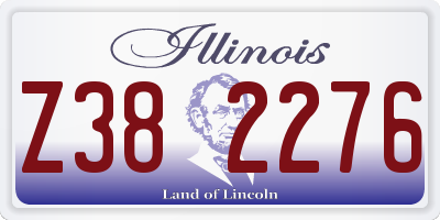 IL license plate Z382276