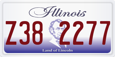 IL license plate Z382277