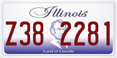 IL license plate Z382281