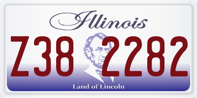 IL license plate Z382282