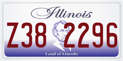 IL license plate Z382296