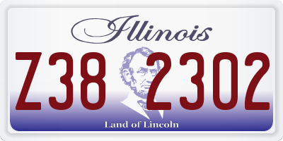 IL license plate Z382302