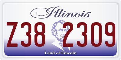IL license plate Z382309
