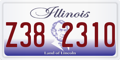 IL license plate Z382310