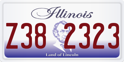 IL license plate Z382323