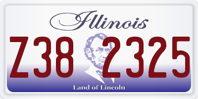 IL license plate Z382325