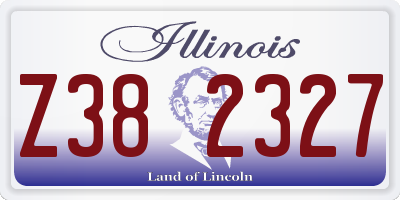 IL license plate Z382327