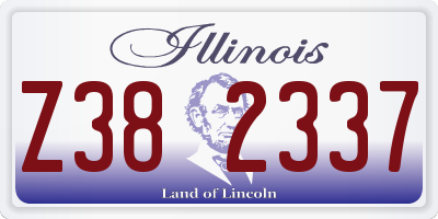 IL license plate Z382337