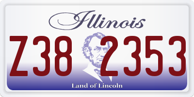 IL license plate Z382353