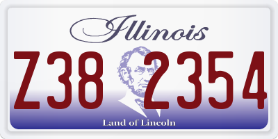 IL license plate Z382354