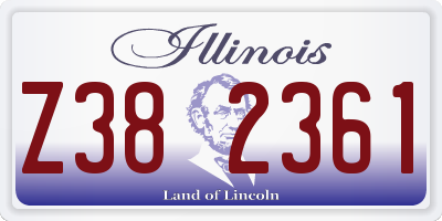 IL license plate Z382361