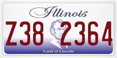 IL license plate Z382364