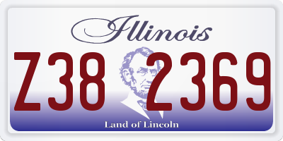 IL license plate Z382369