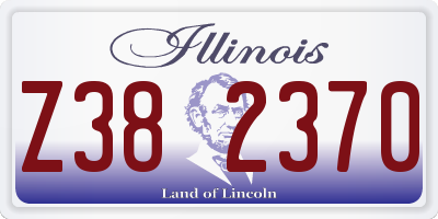 IL license plate Z382370