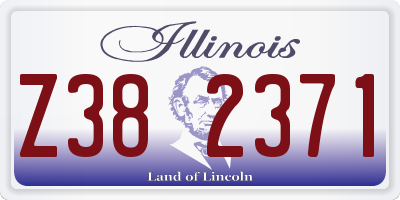 IL license plate Z382371