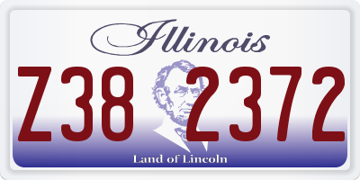 IL license plate Z382372