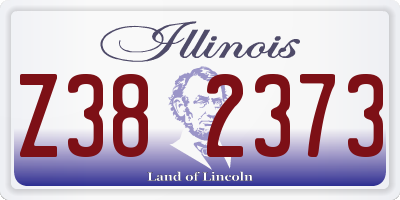 IL license plate Z382373