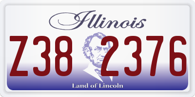 IL license plate Z382376