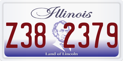 IL license plate Z382379
