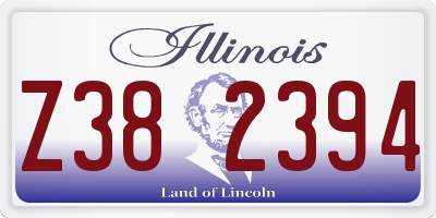IL license plate Z382394